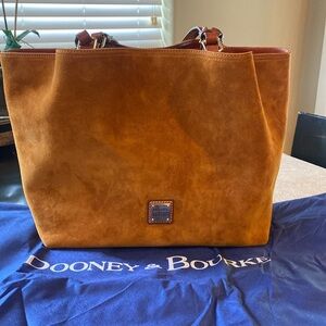 Like new Dooney and Burke suede Flynn tote bag